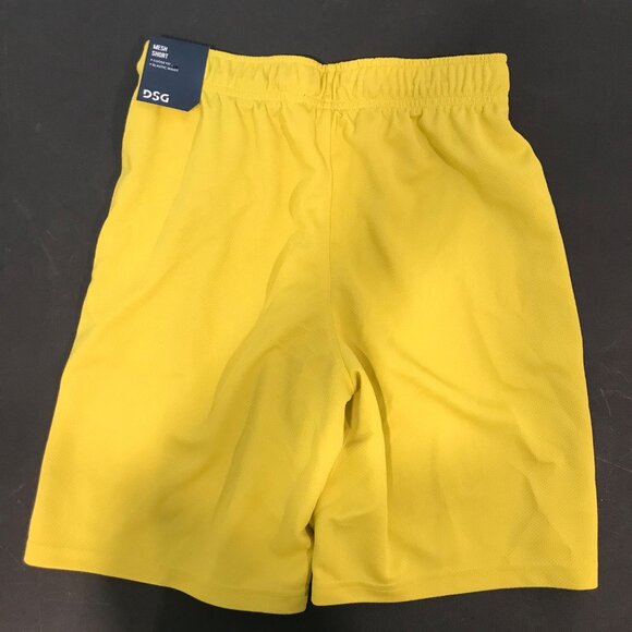 DSG Boys Mesh‎ Training Shorts Yellow Loose Fit Elastic Waist Size M - Picture 2 of 7